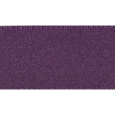 Double Faced Satin Ribbon: Blackberry Purple: 15mm wide. Price per metre.