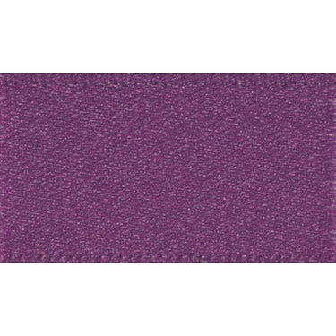 Double Faced Satin Ribbon Plum Purple: 3mm Wide. Price per metre.