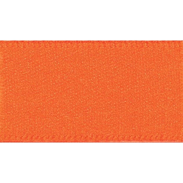 Double Faced Satin Ribbon: Orange Delight: 35mm Wide. Price per metre.