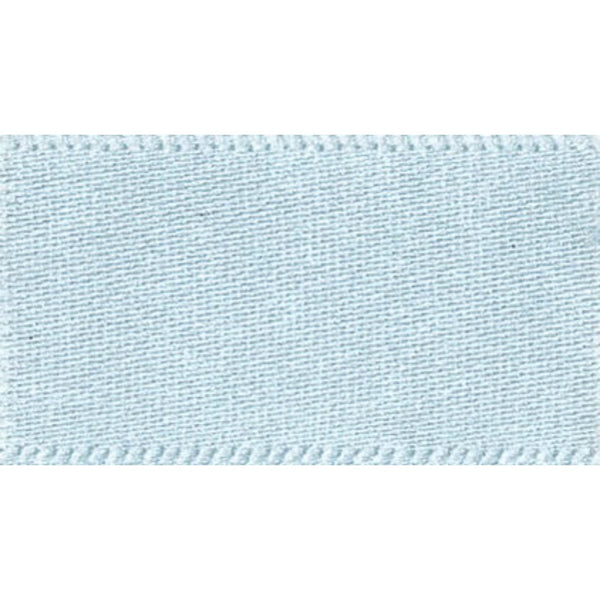 Double Faced Satin Ribbon Sky Blue: 25mm wide. Price per metre.