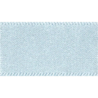 Double Faced Satin Ribbon Sky Blue: 25mm wide. Price per metre.