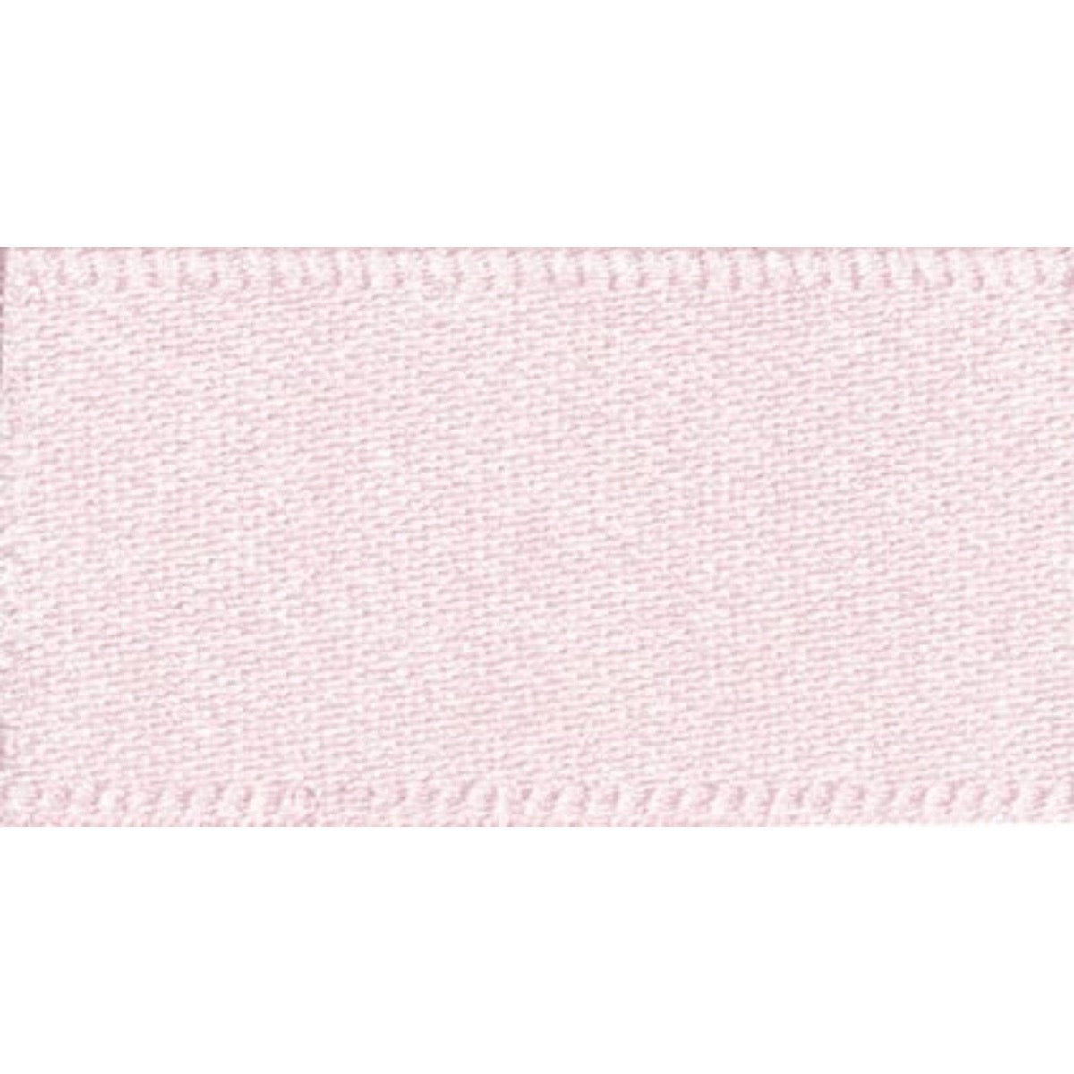 Double Faced Satin Ribbon Pale Pink: 15mm wide. Price per metre.