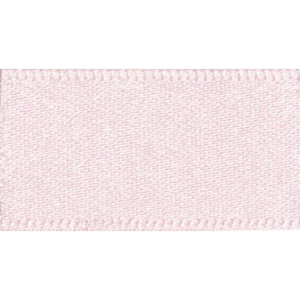 Double Faced Satin Ribbon Pale Pink: 35mm wide. Price per metre.