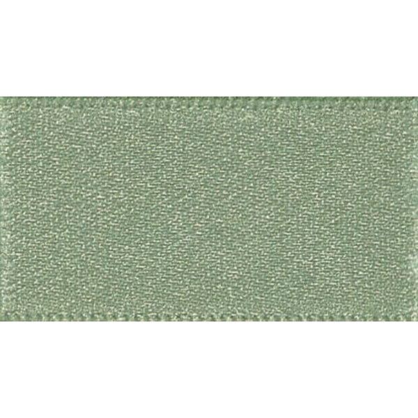 Double Faced Satin Ribbon Khaki Green: 7mm Wide. Price per metre.