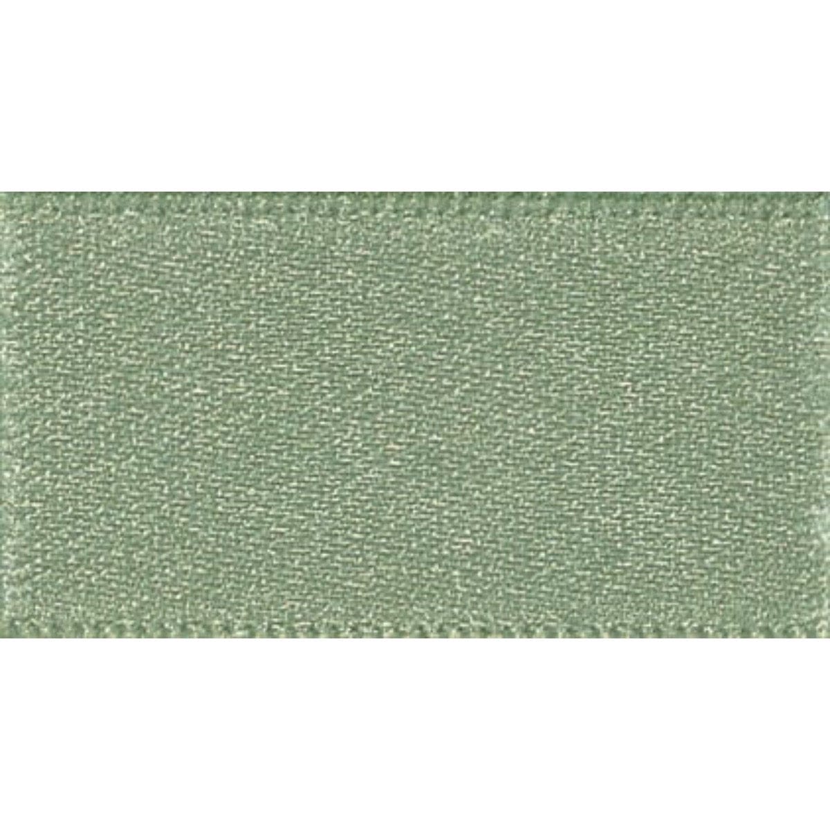 Double Faced Satin Ribbon Khaki Green: 7mm Wide. Price per metre.
