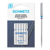 Schmetz Sewing Machine Needles: Jeans Size 100/16. Pack of 5 needles.