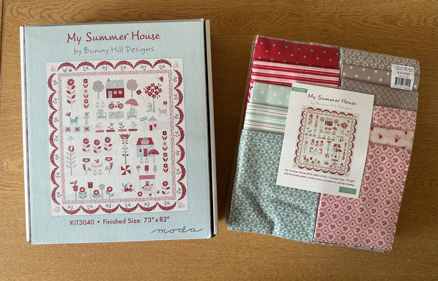 Mt Summer house kit box and fabric