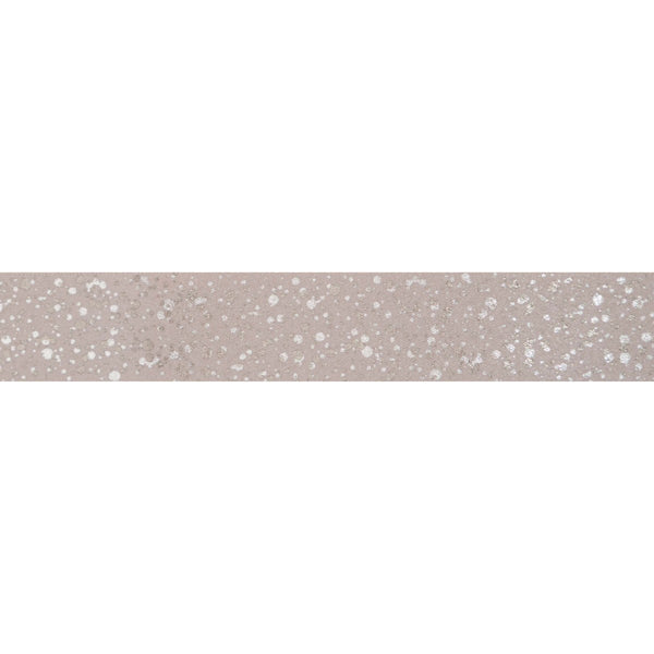 Sparkler Ribbon: Silver Grey With Silver Metallic: 15mm wide. Price per metre.