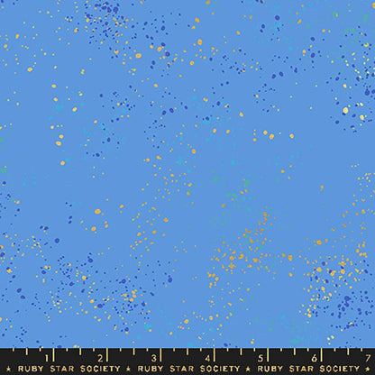 Ruby Star Speckled Metallic Lindley Blue RS5027-127M Ruler Image