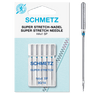 Schmetz Sewing Machine Needles: Super Stretch Size 90/14. Pack of 5 needles.