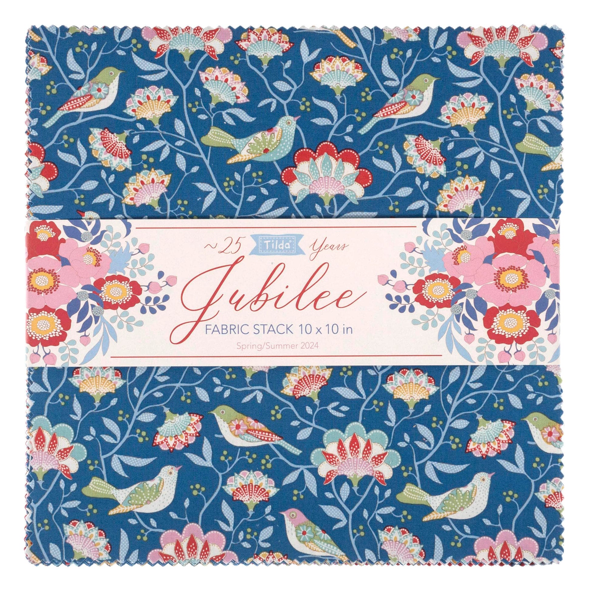 Tilda Jubilee Fabric Stack 10 Inch Squares TD300190