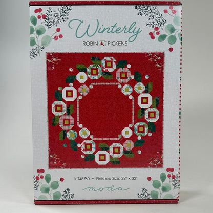Moda Winterly Little Posy Wreath Quilt Kit Box
