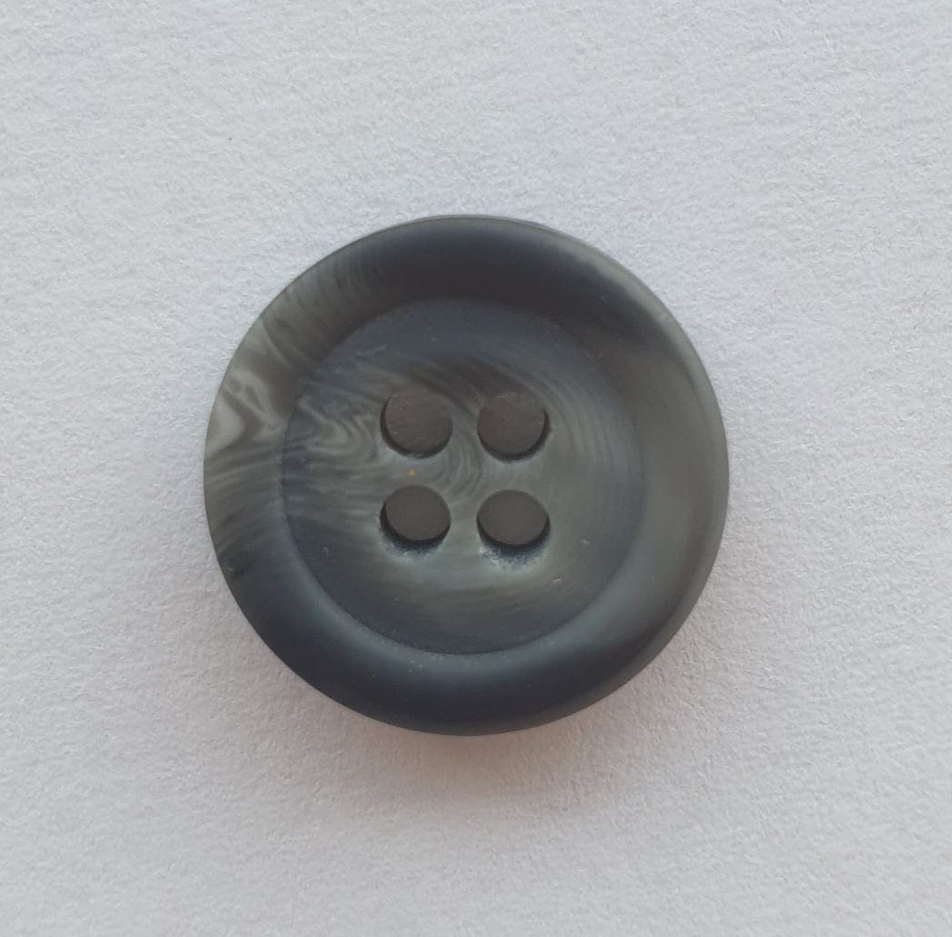 ABC Buttons Buttons Wood Effect Grey Button 15mm  - The Sewing Studio