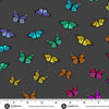 Andover Colour Wheel Butterfly Rainbow Night A-1443-K Main Image