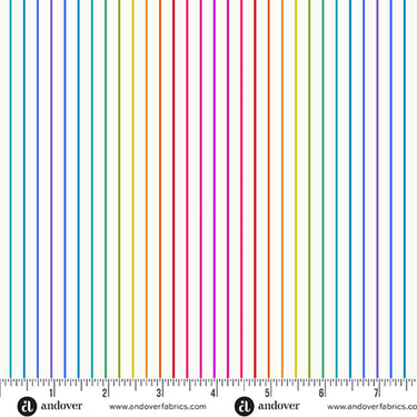 Andover Colour Wheel Spectrum Stripe Day A-1447-L Main Image