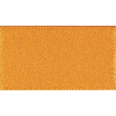 Berisfords Ribbon Double Faced Satin Marigold Orange: 7mm wide. Price per metre.  - The Sewing Studio for sale UK - The Sewing Studio