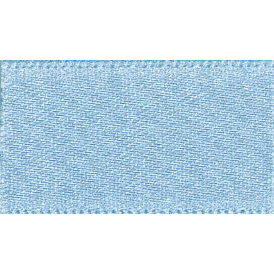 Berisfords Ribbon Double Faced Satin Ribbon Cornflower Blue: 10mm wide. Price per metre.  - The Sewing Studio