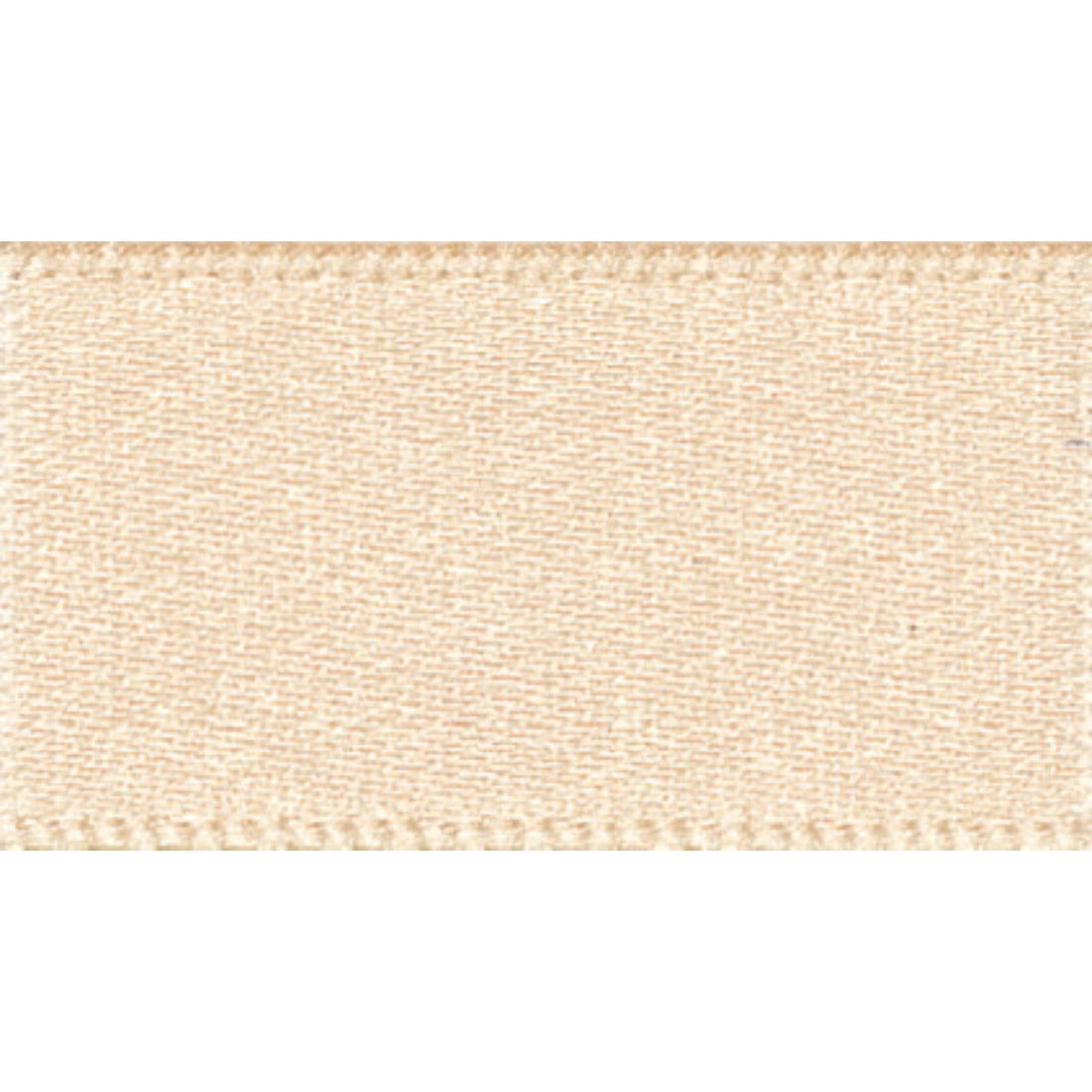 Berisfords Ribbon Double Faced Satin Ribbon Cream: 10mm wide. Price per metre.  - The Sewing Studio