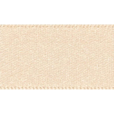 Berisfords Ribbon Double Faced Satin Ribbon Cream: 15mm wide. Price per metre.  - The Sewing Studio for sale UK - The Sewing Studio