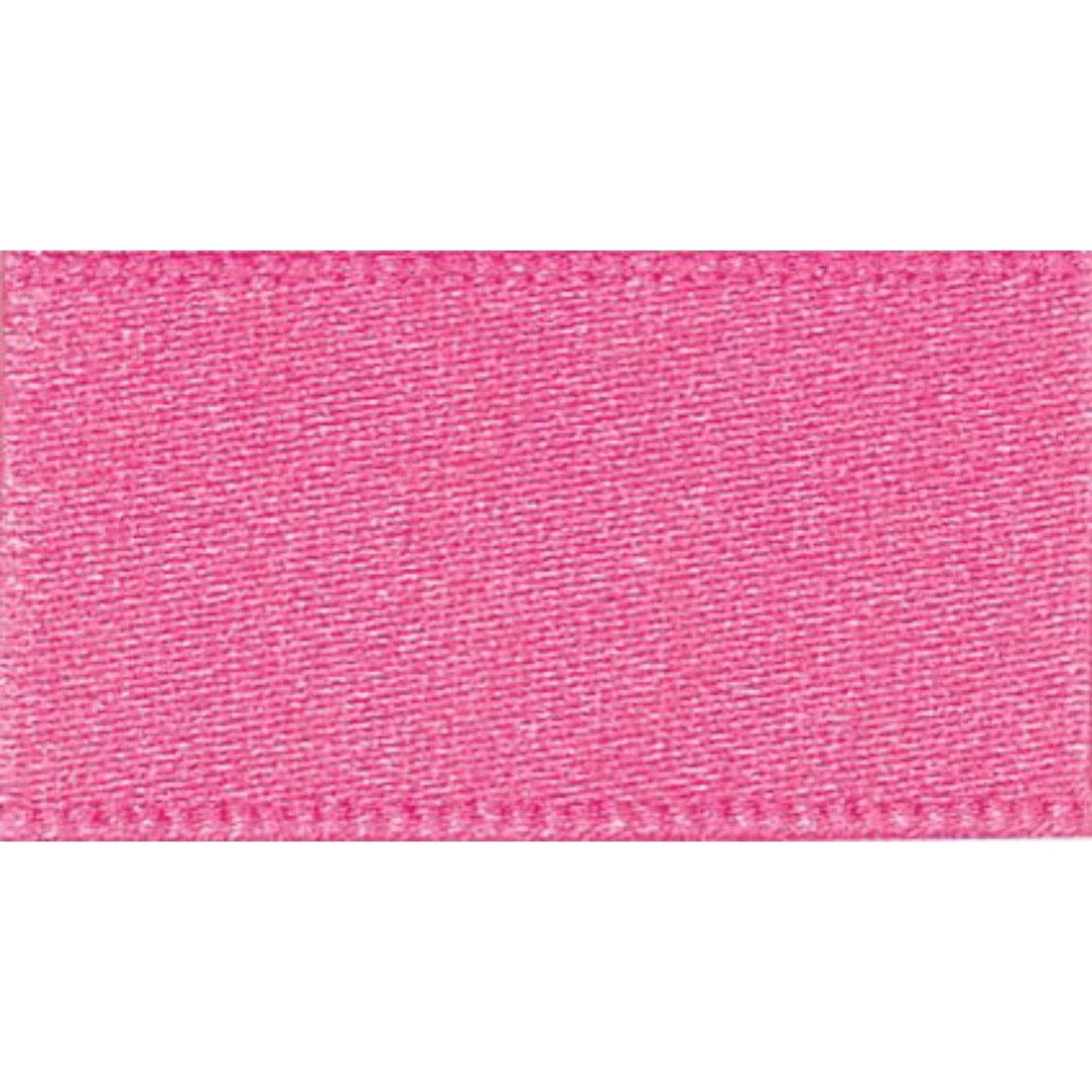 Berisfords Ribbon Double Faced Satin Ribbon Hot Pink: 10mm wide. Price per metre.  - The Sewing Studio