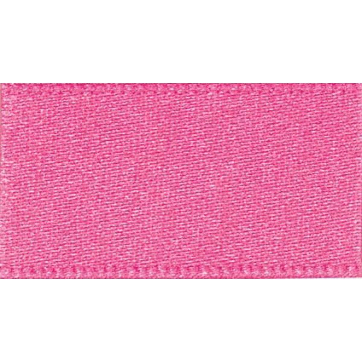 Berisfords Ribbon Double Faced Satin Ribbon Hot Pink: 10mm wide. Price per metre.  - The Sewing Studio