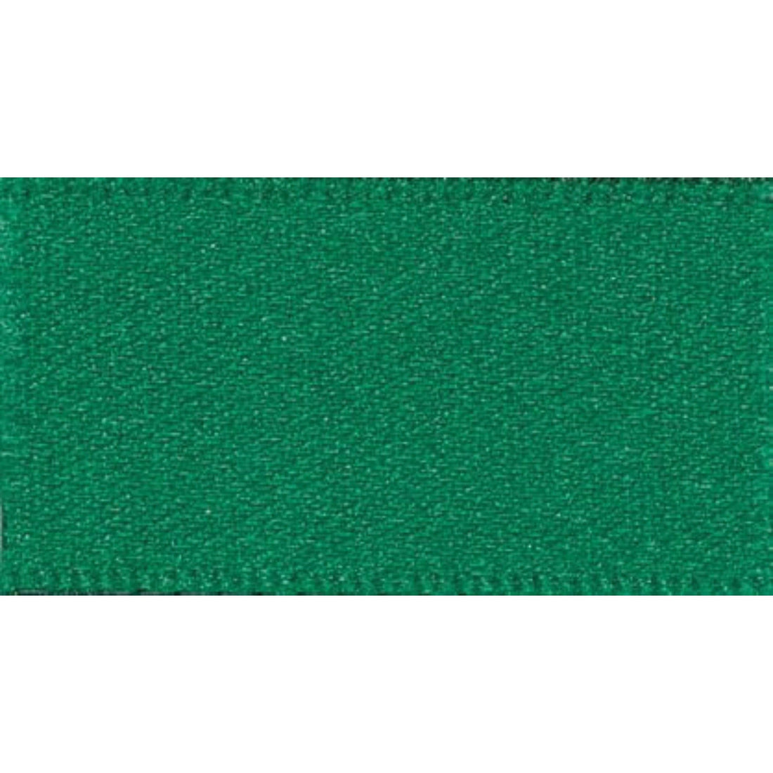 Berisfords Ribbon Double Faced Satin Ribbon Hunter Green: 10mm wide. Price per metre.  - The Sewing Studio