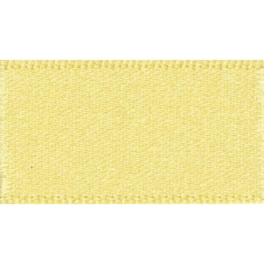 Berisfords Ribbon Double Faced Satin Ribbon Lemon Yellow: 10mm wide. Price per metre.  - The Sewing Studio for sale UK - The Sewing Studio