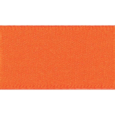 Berisfords Ribbon Double Faced Satin Ribbon: Orange Delight: 10mm Wide. Price per metre.  - The Sewing Studio for sale UK - The Sewing Studio