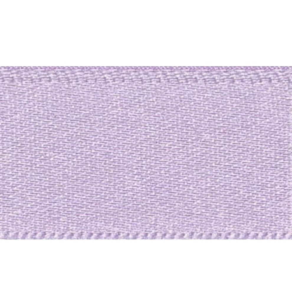 Berisfords Ribbon Double Faced Satin Ribbon Orchid Purple: 10mm wide. Price per metre.  - The Sewing Studio