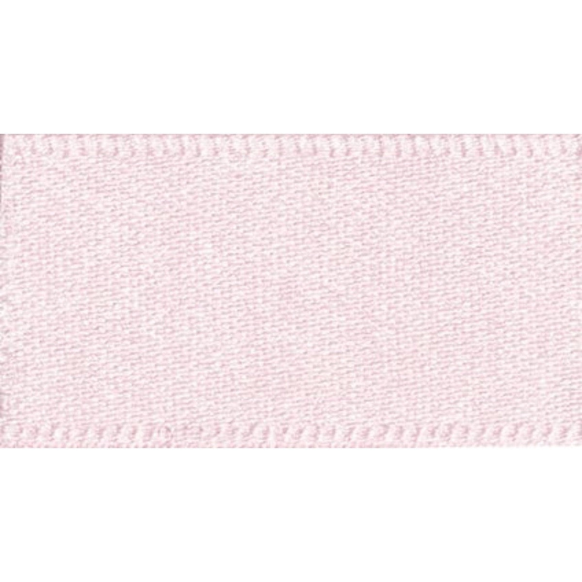 Berisfords Ribbon Double Faced Satin Ribbon Pale Pink: 15mm wide. Price per metre.  - The Sewing Studio