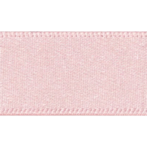 Berisfords Ribbon Double Faced Satin Ribbon Pink Azalea: 10mm wide. Price per metre.  - The Sewing Studio