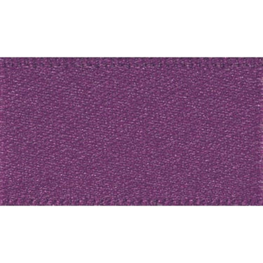 Berisfords Ribbon Double Faced Satin Ribbon Plum Purple: 10mm Wide. Price per metre.  - The Sewing Studio for sale UK - The Sewing Studio