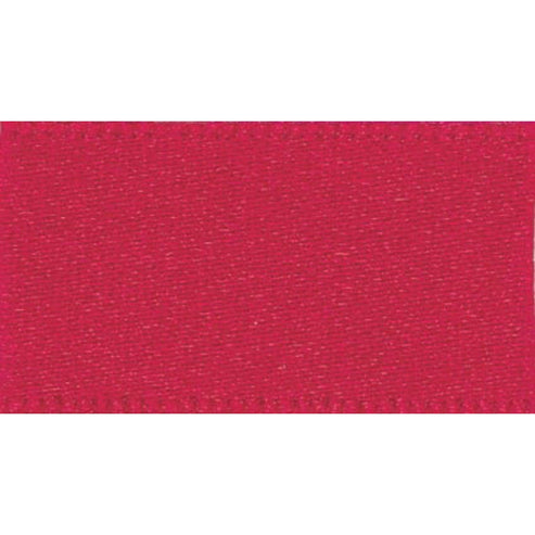 Berisfords Ribbon Double Faced Satin Ribbon: Red: 15mm Wide. Price per metre.  - The Sewing Studio