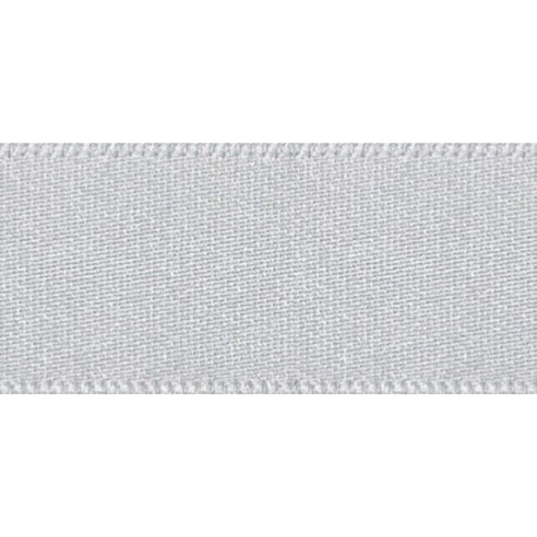 Berisfords Ribbon Double Faced Satin Ribbon Silver Grey: 15mm Wide. Price per metre.  - The Sewing Studio