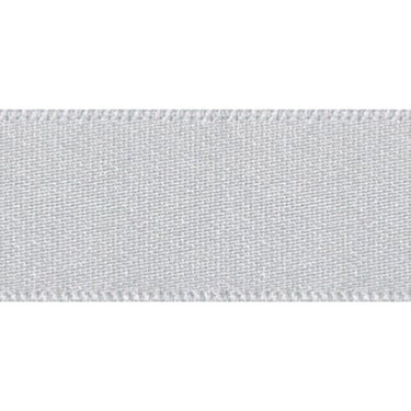 Berisfords Ribbon Double Faced Satin Ribbon Silver Grey: 15mm Wide. Price per metre.  - The Sewing Studio for sale UK - The Sewing Studio