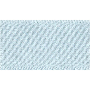 Berisfords Ribbon Double Faced Satin Ribbon Sky Blue: 15mm wide. Price per metre.  - The Sewing Studio for sale UK - The Sewing Studio