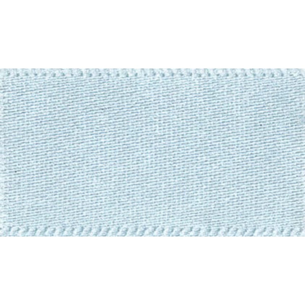 Berisfords Ribbon Double Faced Satin Ribbon Sky Blue: 3mm wide. Price per metre.  - The Sewing Studio