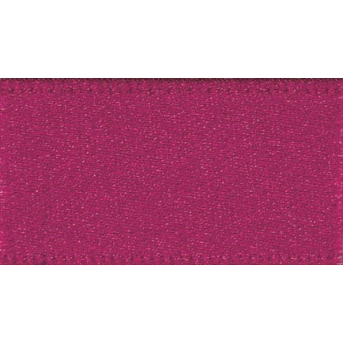 Berisfords Ribbon Double Faced Satin Ribbon Wine: 10mm Wide. Price per metre.  - The Sewing Studio