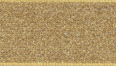 Berisfords Ribbon Lamé Ribbon: Gold: 15mm wide. Price per metre.  - The Sewing Studio