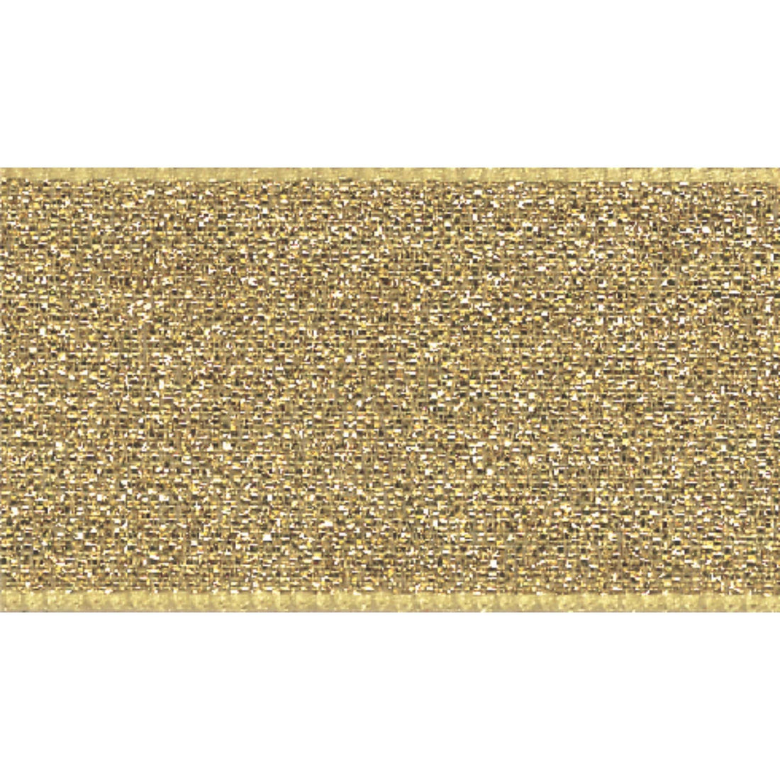 Berisfords Ribbon Lamé Ribbon: Gold: 25mm wide. Price per metre.  - The Sewing Studio