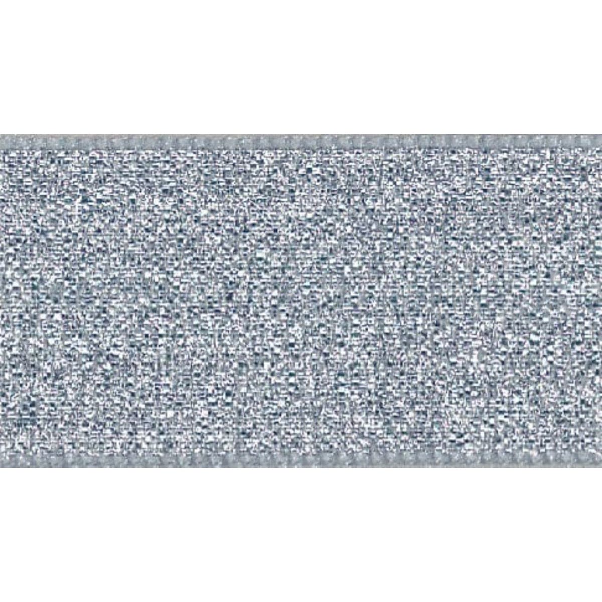 Berisfords Ribbon Lamé Ribbon: Silver: 3mm wide. Price per metre.  - The Sewing Studio