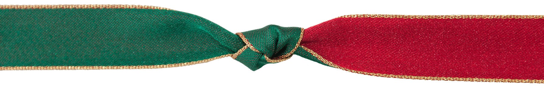 Berisfords Ribbon Majesty Ribbon Scarlet Hunter Green With Metallic Edge 15mm Wide  - The Sewing Studio