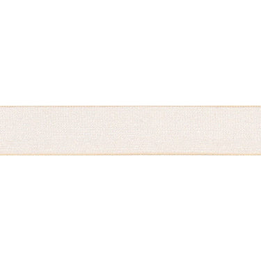 Berisfords Ribbon Super Sheer Ribbon: 10mm: Cream. Price per metre.  - The Sewing Studio for sale UK - The Sewing Studio