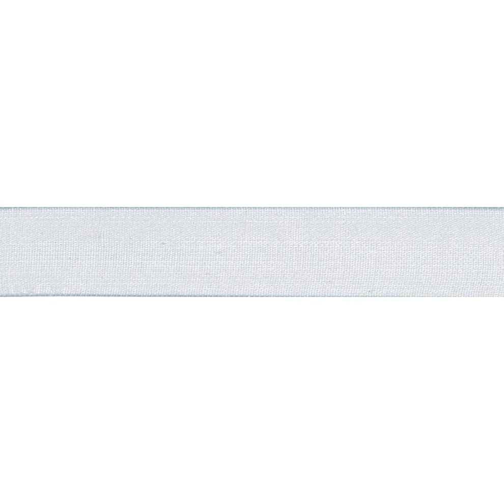 Berisfords Ribbon Super Sheer Ribbon: 10mm: Silver Grey. Price per metre.  - The Sewing Studio