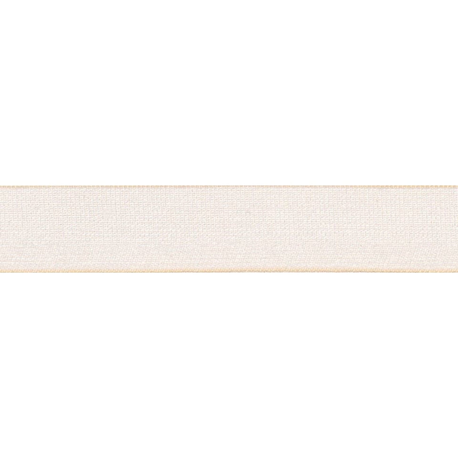 Berisfords Ribbon Super Sheer Ribbon: 15mm: Cream. Price per metre.  - The Sewing Studio