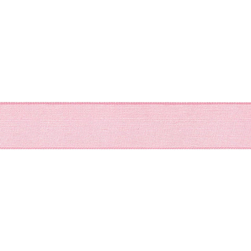 Berisfords Ribbon Super Sheer Ribbon: 15mm: Pink. Price per metre.  - The Sewing Studio