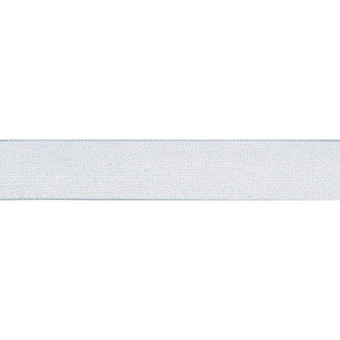 Berisfords Ribbon Super Sheer Ribbon: 15mm: Silver Grey. Price per metre.  - The Sewing Studio