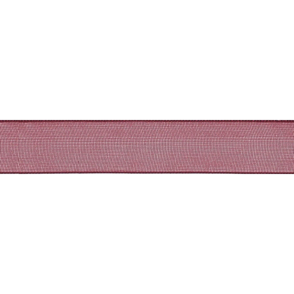 Berisfords Ribbon Super Sheer Ribbon: 25mm: Burgundy. Price per metre.  - The Sewing Studio