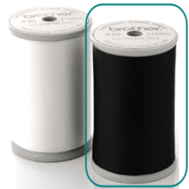 Brother Threads Brother Bobbin Thread Black #60 Weight 1000m  - The Sewing Studio for sale UK - The Sewing Studio