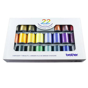 Brother Threads Brother Embroidery Thread Set ETS22N - 22 colours  - The Sewing Studio for sale UK - The Sewing Studio